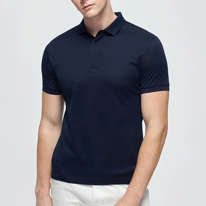 Camicie da uomo in alligatore manica corta da uomo di alta qualità Camicie casual in cotone 100% estivo per uomo Moda polo Homme