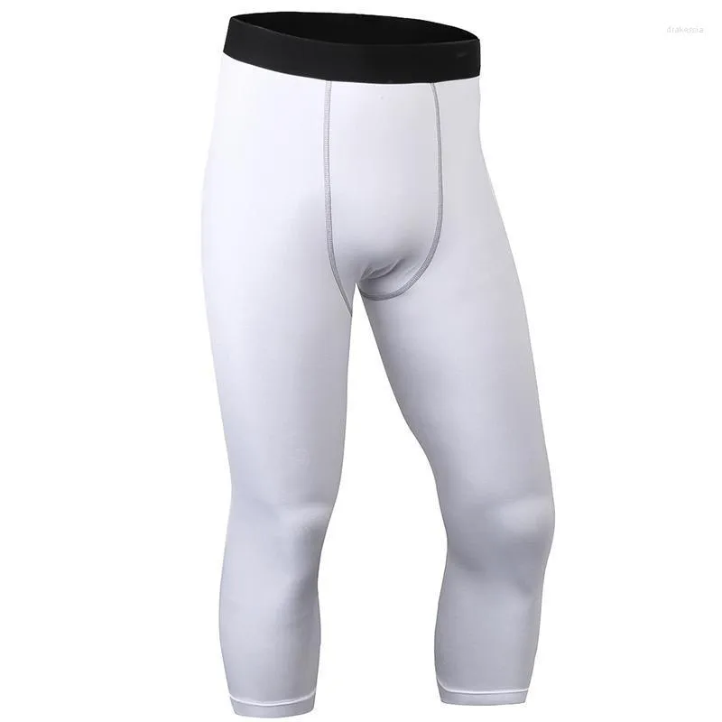 Men's Pants Men Skinny Solid Base Layer Bottoms Sport Gym Running Leggings Jogger Outdoors Trainning Trousers MaleMen's Drak22