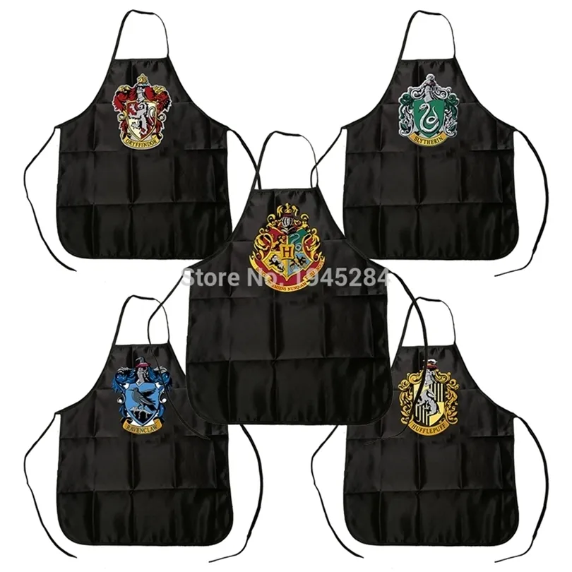 Cosplay Harry Apron BBQ Kitchen Cleaning Cooking Baking Apron Harry Accessories Fans Girls Girls Gift Chef Daily Home Use 201007