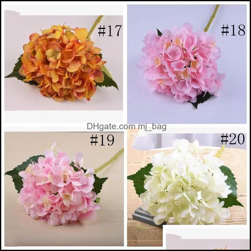 pure color artificial flower fashion artificial silk real touch flower home holiday party wedding decorative flowers wy392w