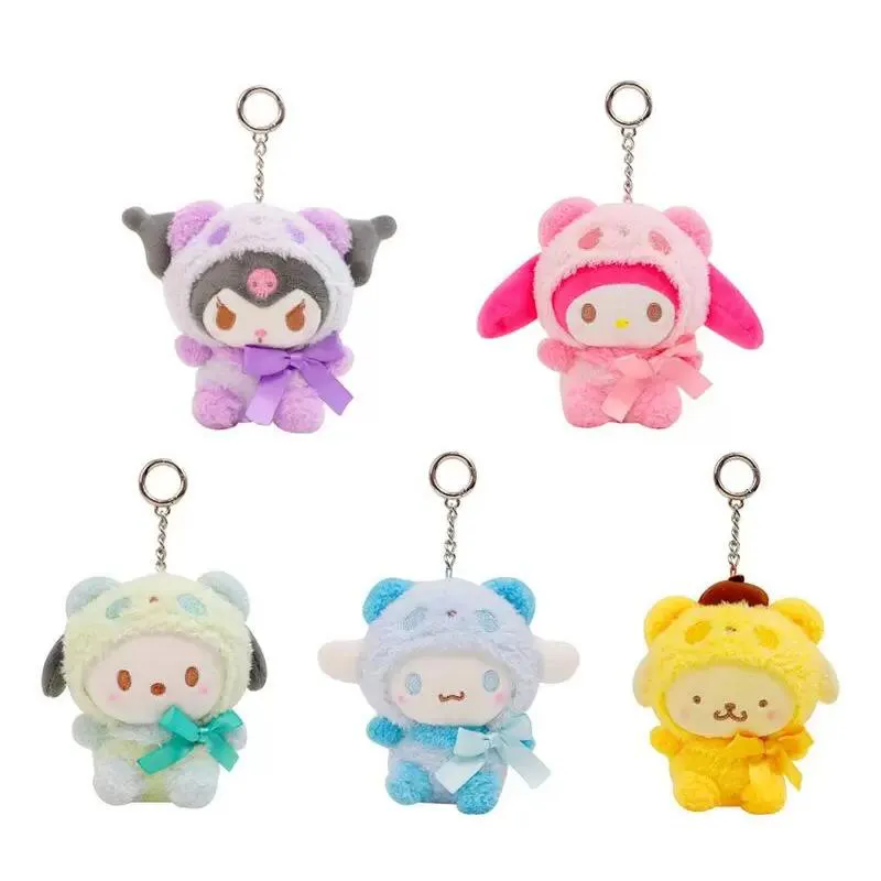 12cm de brinquedos de pelúcia anime melodia canela purin purin cães de pelúcia animais de pelúcia