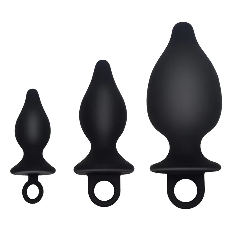 Sous-vêtements en silicone pour l'extérieur, petites, moyennes et grandes tailles, perles anales, godemichet anal, anneau de traction vaginal, jouet sexy pour hommes et femmes