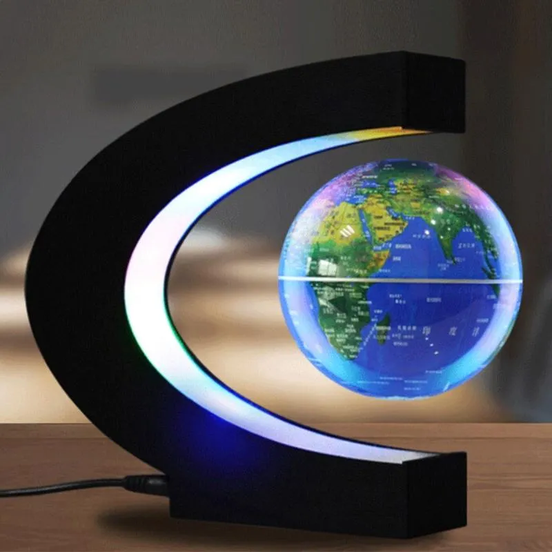 Nattlampor väggkarta ljus magnetisk levitation globe flytande kullampa sval belysning kontor hem dekoration marken lampnatt ljusni