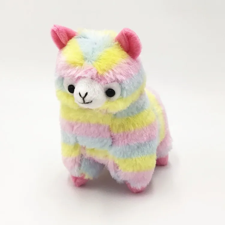 Mignon arc-en-ciel alpaga peluche peluche lama 20 cm/8 pouces