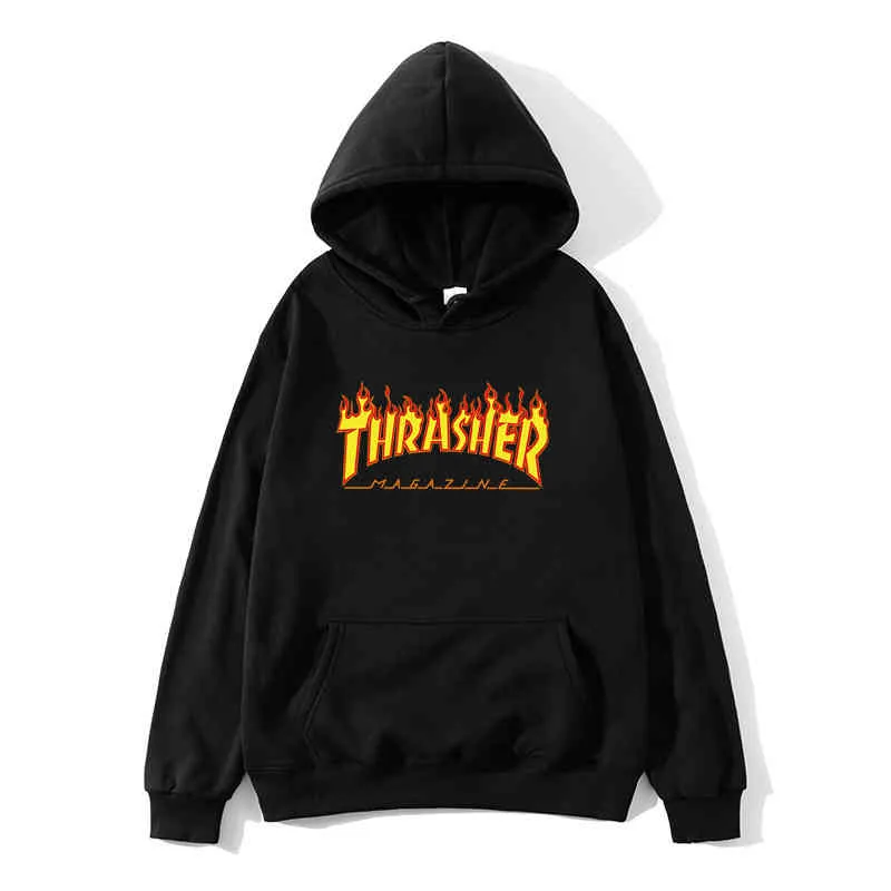 2022 New Thrasher Hoodi 남성 스웨트 셔츠 FCE 후드 hooded harajuku 힙합 캐주얼 남자 여자 고품질 풀오버 후드