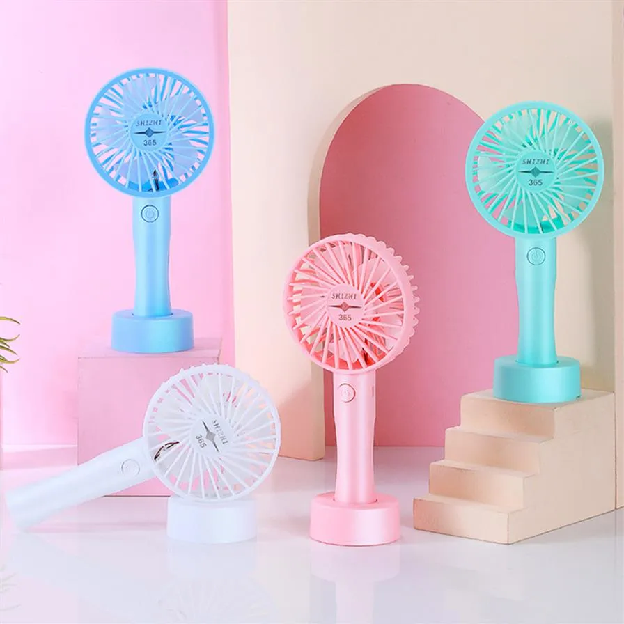 Portable mini fan summer student handheld desktop USB small electric Rechargeable For Outdoor Home office Travel208C