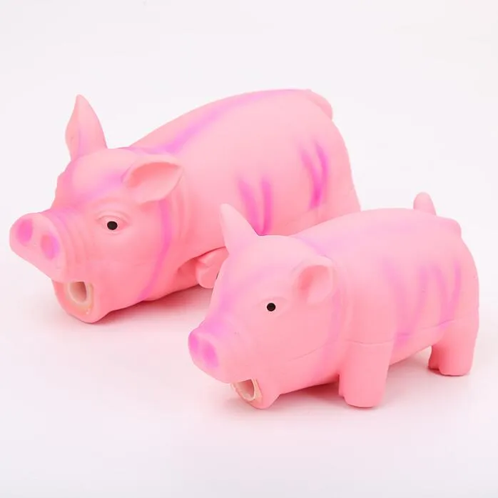 1Pc mignon en caoutchouc son cochon grognement grincement Latex jouets à mâcher pour animaux de compagnie pour chien couineur mâcher formation chiot fournitures produits pour animaux de compagnie