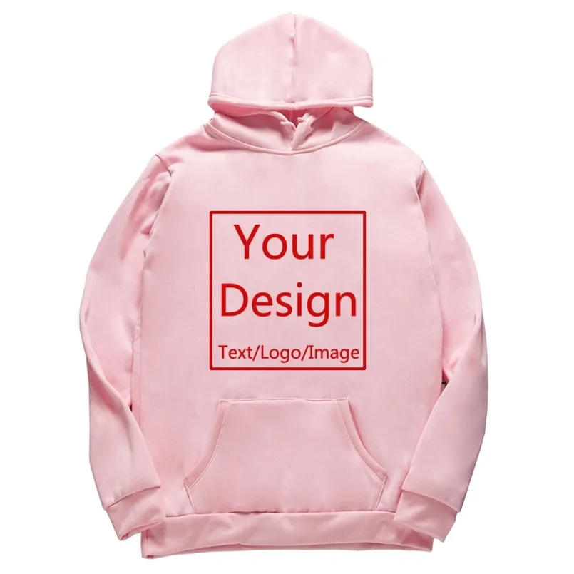 Personalizado Casal Hoodies DIY Texto Imagem Imprimir Homens / Mulheres Casual Roupas Corporativas Personalizado Aniversário Moletom Drop 220816