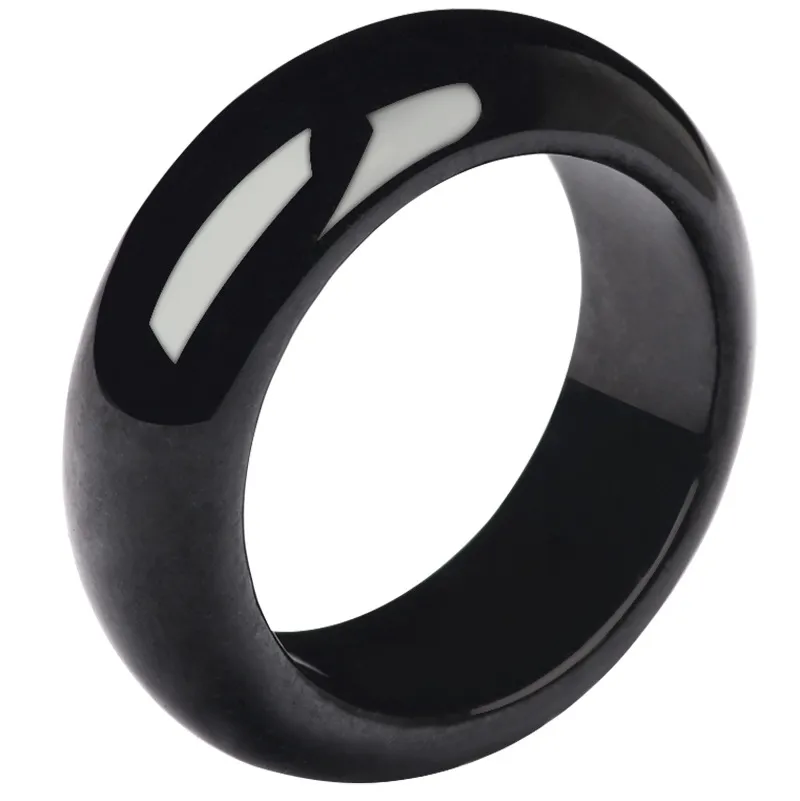 Natural Dark Jade Ring Dames en Black Jadeite Gifts Fine edelsteen sieraden Ringen Fabrieksprijs Goede kwaliteit