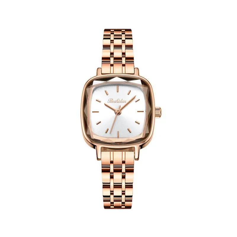 Montres-bracelets Montre Femme Top Acier Inoxydable Diamant Conception Quartz Étanche Cadeau Casual Montres-bracelets Montres-bracelets Montres-bracelets