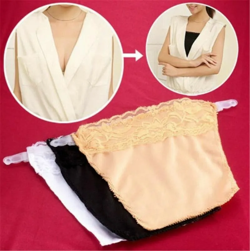 Scarves Clip On Camisoles Cami Secret Sexy Lace Set Panels