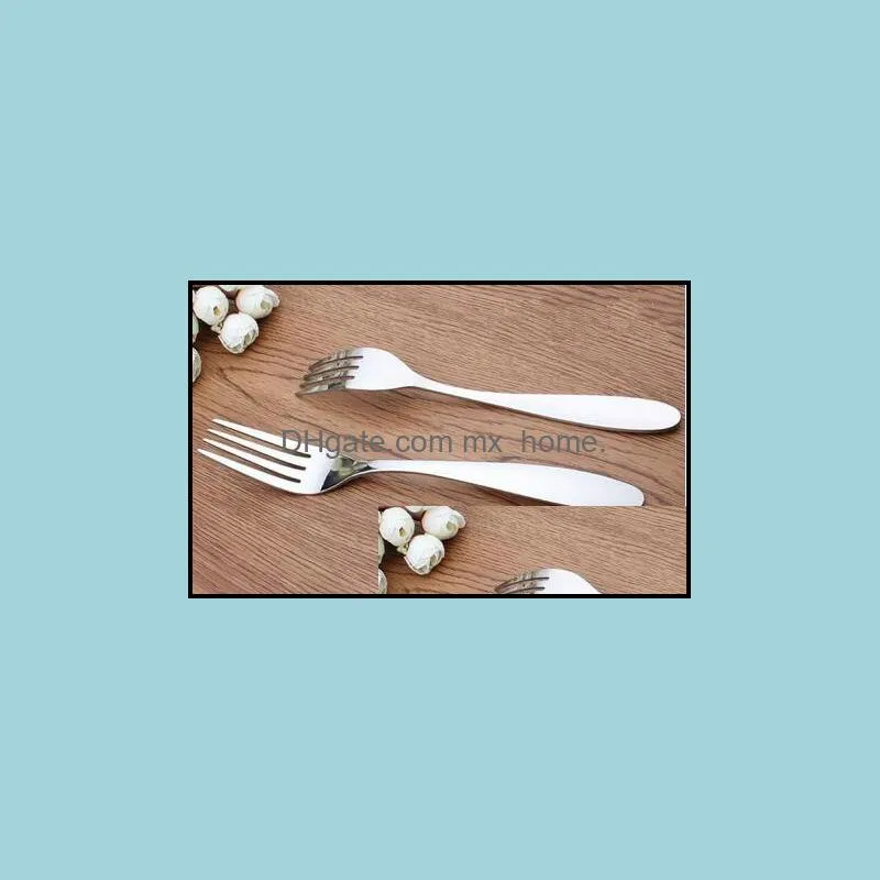 Stainless Steel three tooth Dinner Dessert Snacks Cake Fork Western food pasta fork for children or adult Wholesale support custom