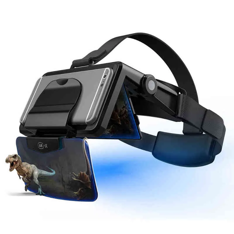 Para óculos VR AR-X Capacete Óculos 3D VR Realidade Virtual Headset Para Smartphone IOS IPhone Android 4.7-6.0 Polegada Celular H220422
