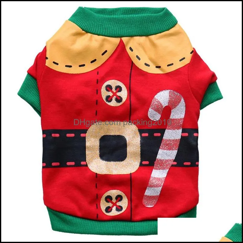 Dogs Clothes Coat Pet Clothing Dog Christmas and Hallowee Gifts Dog apparel Cartoon Letters Printed with a Hood Sweatshirt t-shirt DHL
