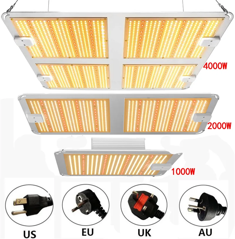 طيف كامل LED LED أضواء النمو 1000W 2000W 4000W مصابيح زراعة 85-265 فولت مصباح REENHOUP