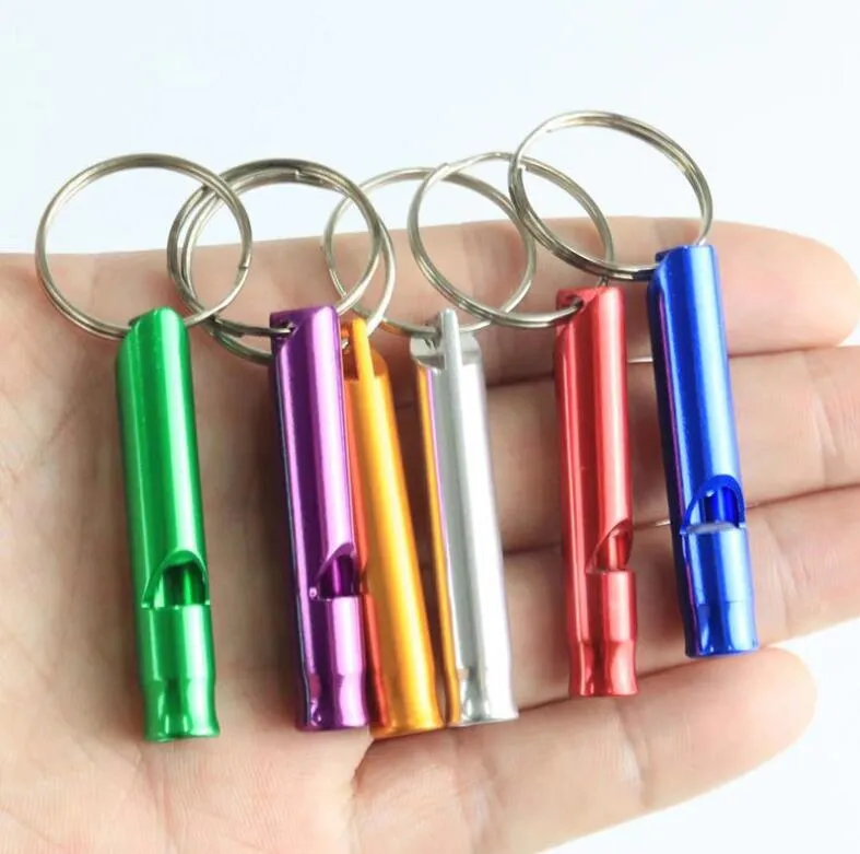 2022 Topselling Outdoor Gadgets Rolig livräddning Whistle Creative Calls Aluminium Alloy Behandling Nödverktyg för camping vandring hund träning