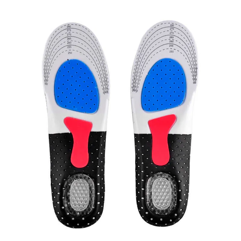 Coussinet de chaussure de soutien de la voûte plantaire orthopédique unisexe Sport Running Semelles intérieures en gel Coussin d'insertion pour hommes femmes 35-40 taille 40-46 taille au choix 0613027