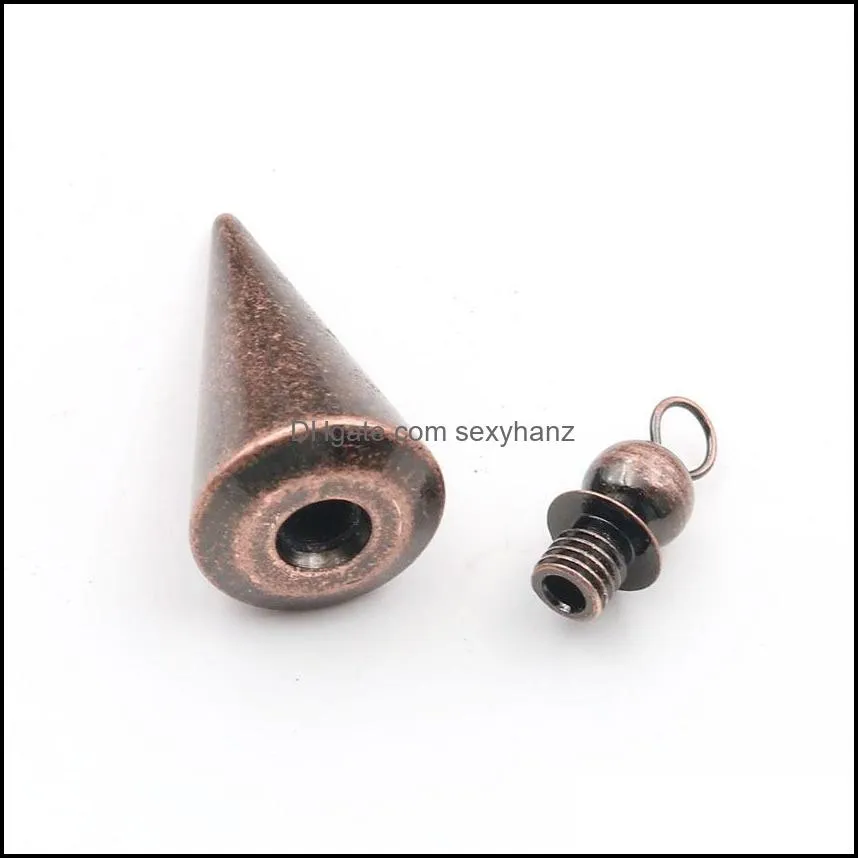 JLN Brass Pendulum P￩ndulo Balance Reiki Cone Vintage Charm Dowsing Pendant for Energy Therapy Divination Meditation Hypnosis