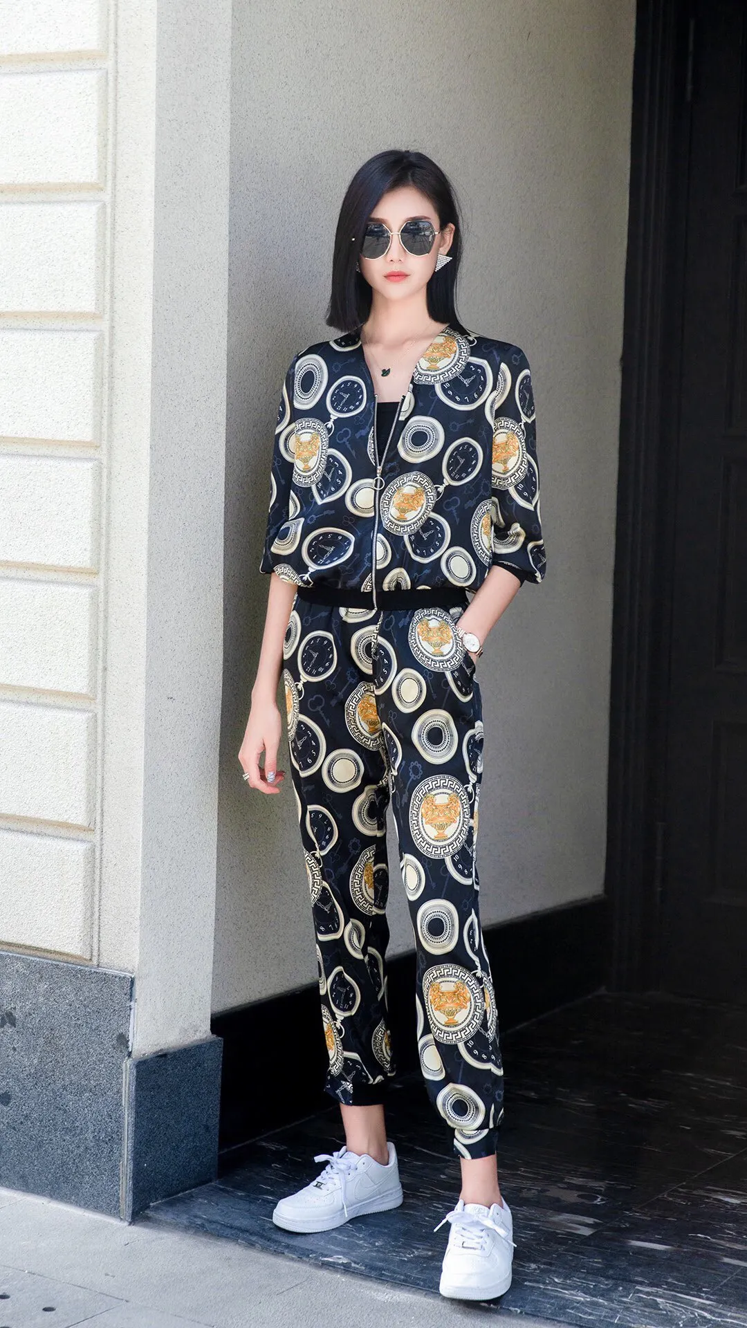 14個で送料込 新しいハイエンドの女性のトラックスーツツーピースセット ファッションシャツ トレンドパンツ ヨーロッパのブランドファッションデザイナー ジョガーの手紙 春と夏 写真選択スタイルh17 激安特価 アパレル レディース服 Dev Apb Com La