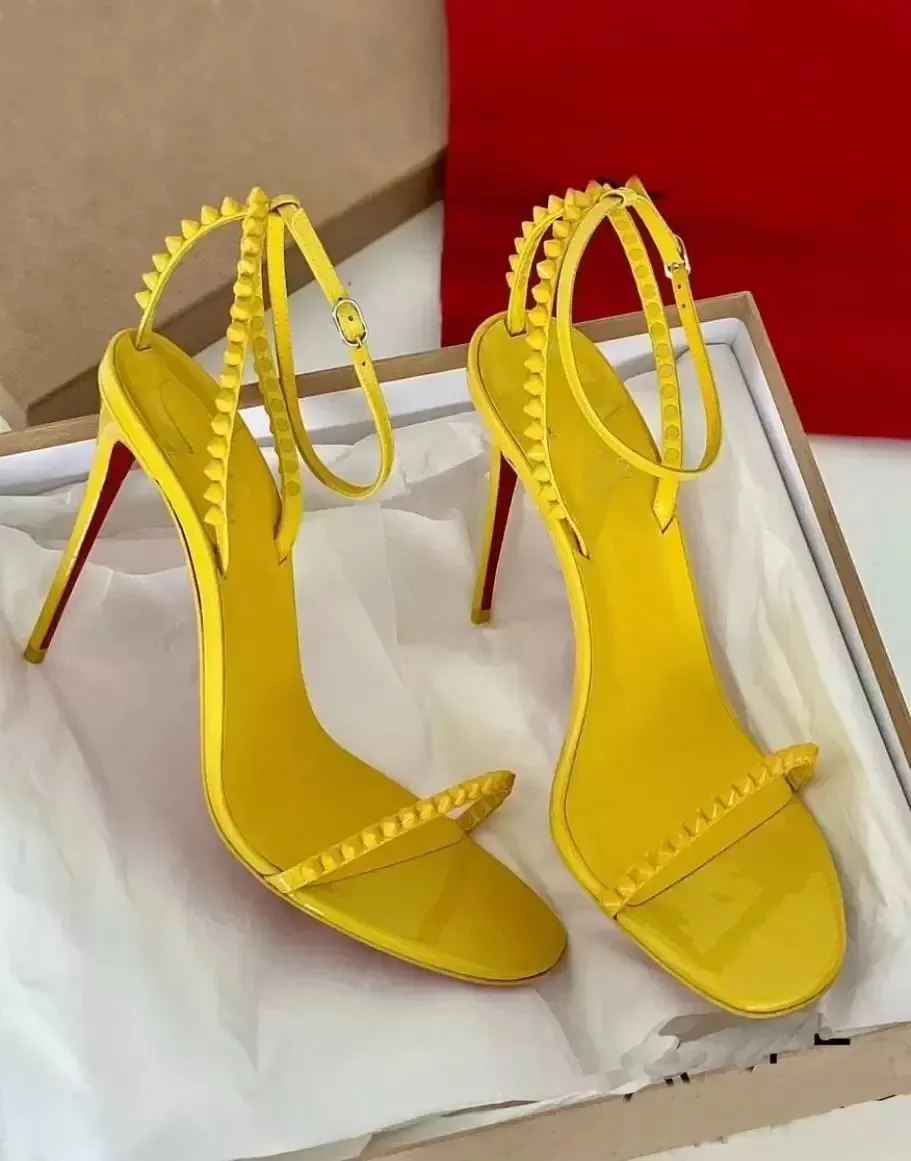 Summer woman sandal Queen Alta high heels Mafaldina Spikes Miss Sabina Rosalie so me spike Luxury design wedding party dress reds -soles sandals with box