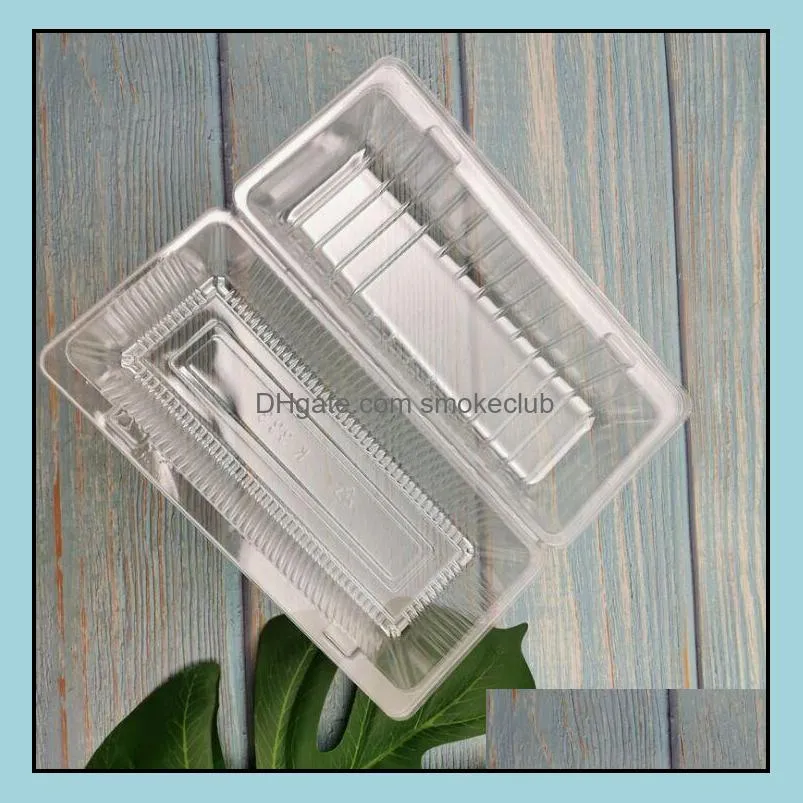 Transparent Color BOPS Disposable Cake boxes Take Out Containers Food bread Storage Holder