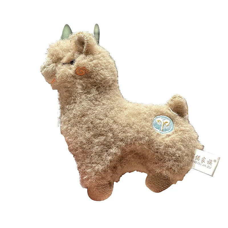 12cm Süße Alpaka Plüschtiere Kleine Größe Anhänger Tiere Puppe Schlüsselanhänger Ring Kinder Geschenk