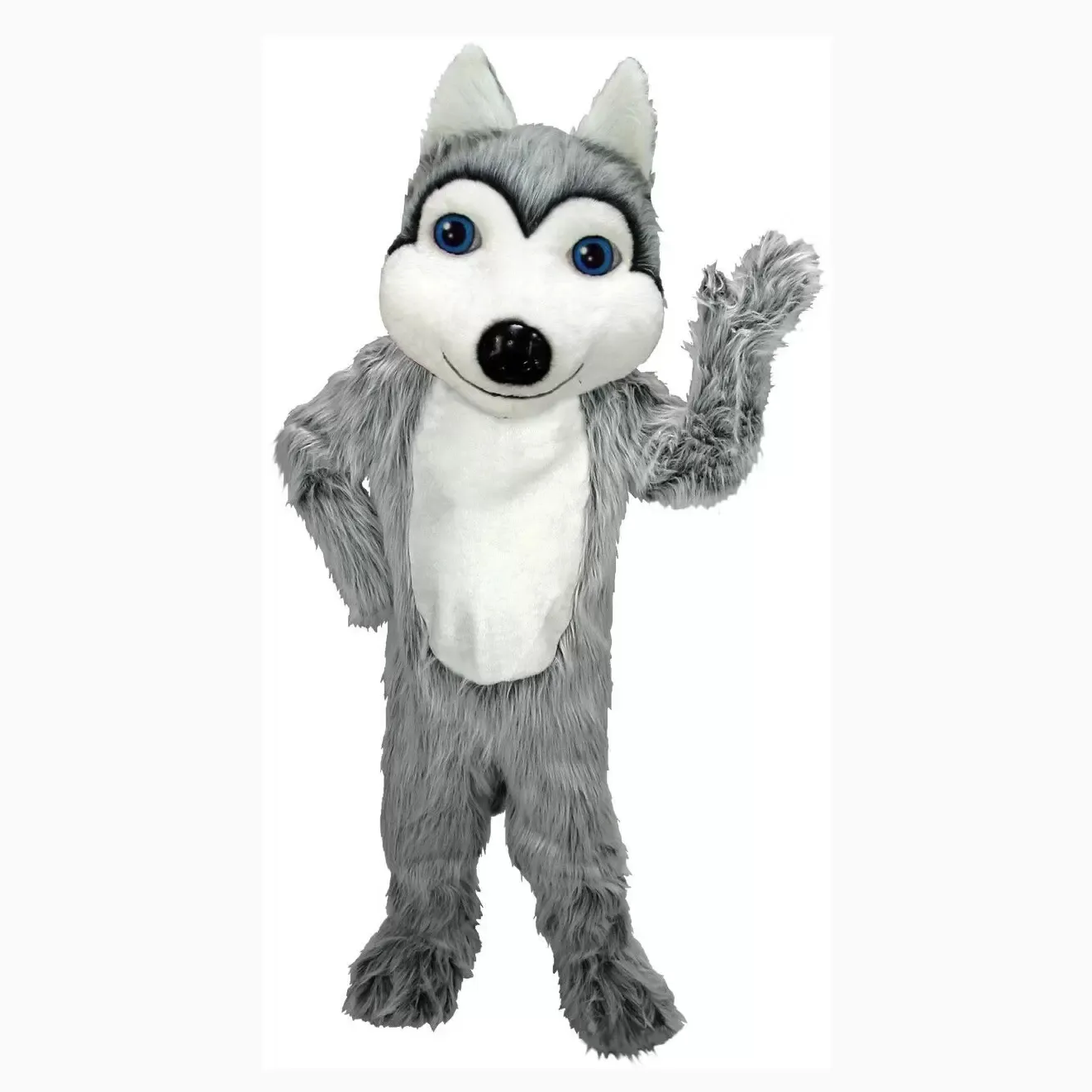 Festival Dress Husky Dog Mascot Kostymer Carnival Hallowen Gåvor Unisex Vuxna Fancy Party Games Outfit Holiday Celebration Cartoon Character Outfits