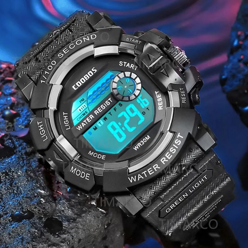 Fashion Mens Led Digital Watch Date Sport Outdoor Electronic for Men Top Brand Luxe Militaire horloges Relogio Masculino