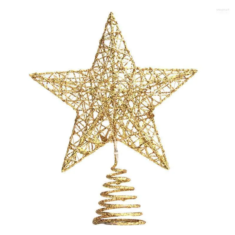 Décorations de Noël Star Tree Topper LED Top Flocon de neige Projecteur Décor Vacances Fête de Noël Ornement suspendu