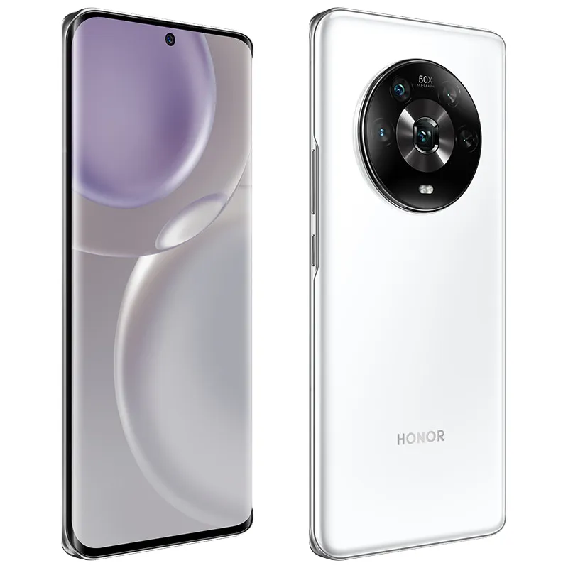 オリジナルのHuawei Honor Magic 4 5g携帯電話12GBのRAM 256GB 512GB ROM Snapdragon 8 Gen 1 50MP AI NFC Android 6.81 "OLED曲線スクリーン指紋IDフェイススマート携帯電話