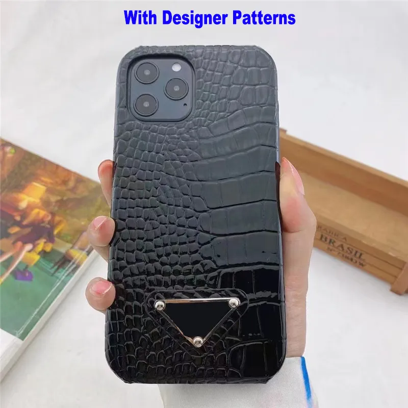 Designer luxe telefoonhoesjes voor iPhone 13 Pro Max 12 Mini 11Promax XR XSMax 6 7 8Plus Women Vintage Leather Classic Retro Fashion P Design Trunk Protective Phone Cover