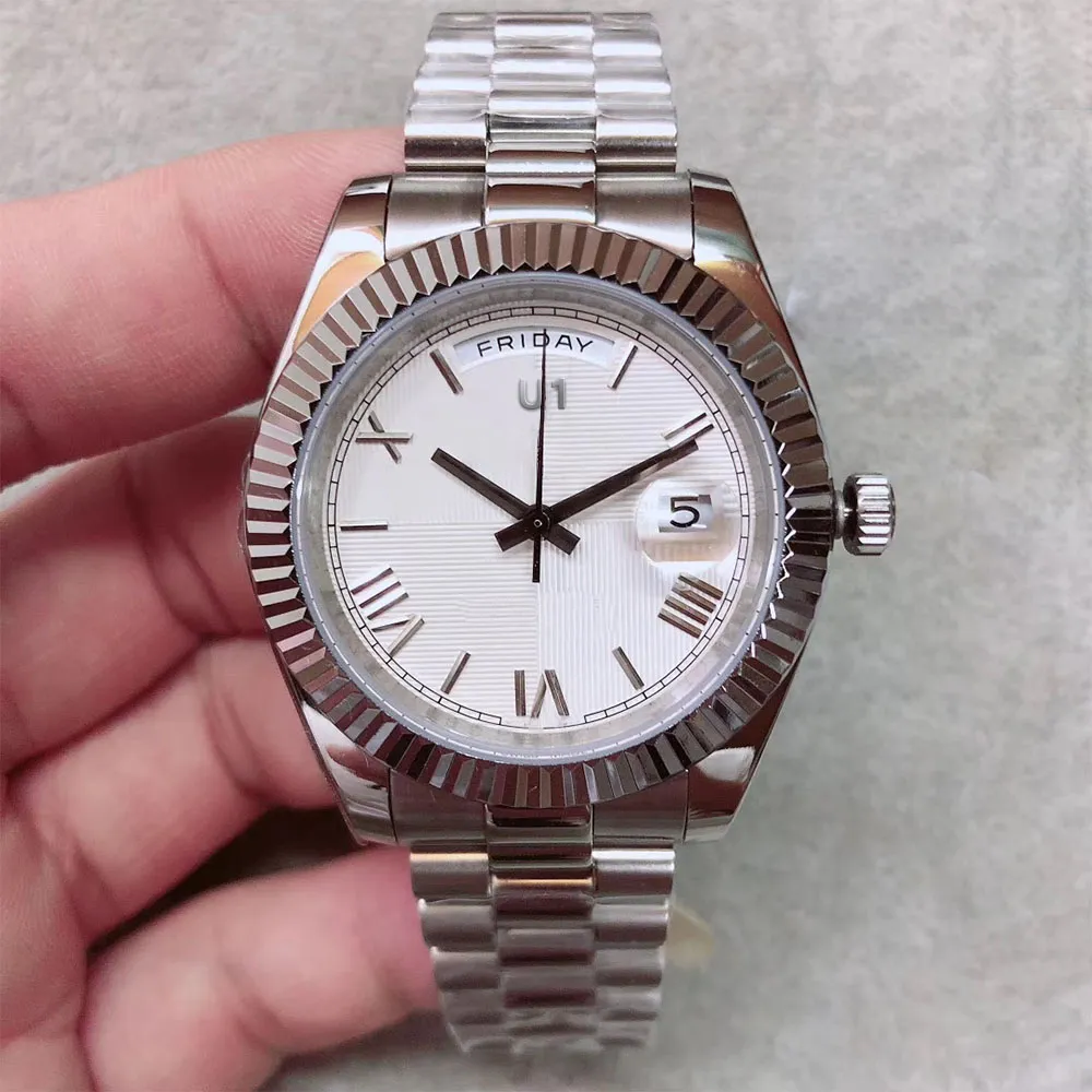 40 Mens Watch Resistant Scratch Sapphire Crystal Watches