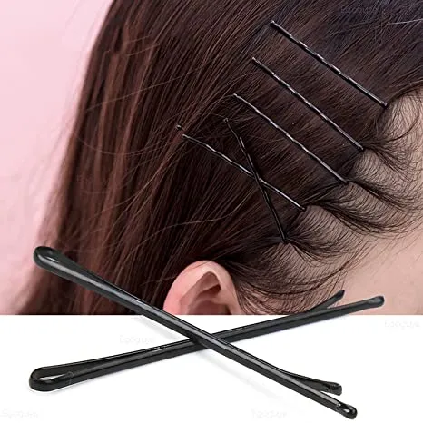 120 Disposable Black No Bend Hair Clips Korean Style Hairpins For