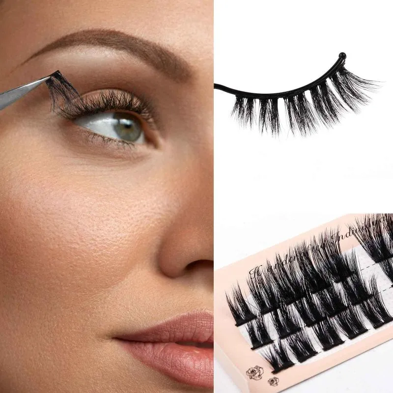 Faux Cils Cils Pack 20mm Vison Faux Avec Bande De Couleur Coloré