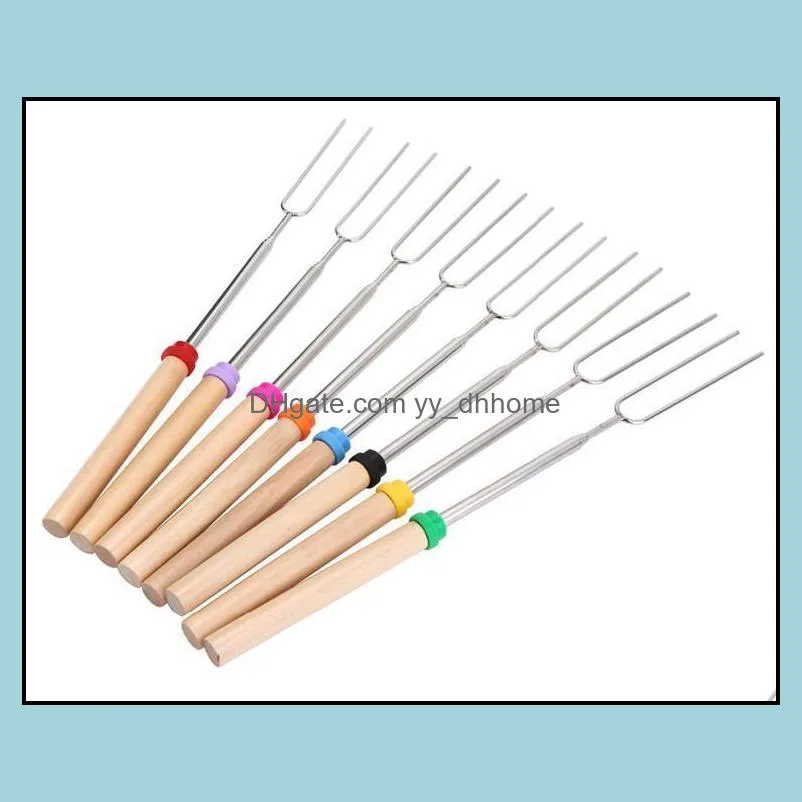 ups 24 hours shipping!! stainless steel bbq bbq tools & accessories marshmallow roasting sticks extending roaster telescoping