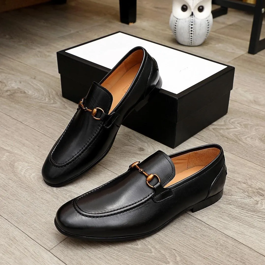 G1 2022 Luxury Mens Wedding Oxford Shoes Black Brown Soft Leather