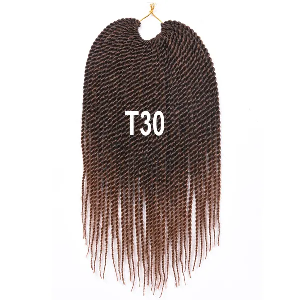 18 Inch Ombre Blonde Senegalese Twist Crochet Hair Pre Looped Small  Senegalese Twist Braids For Braiding From Eco_hair, $7.01