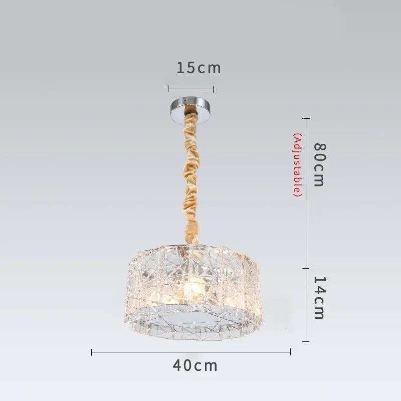 Lampadario di cristallo moderno del LED, luce di cristallo del pendente