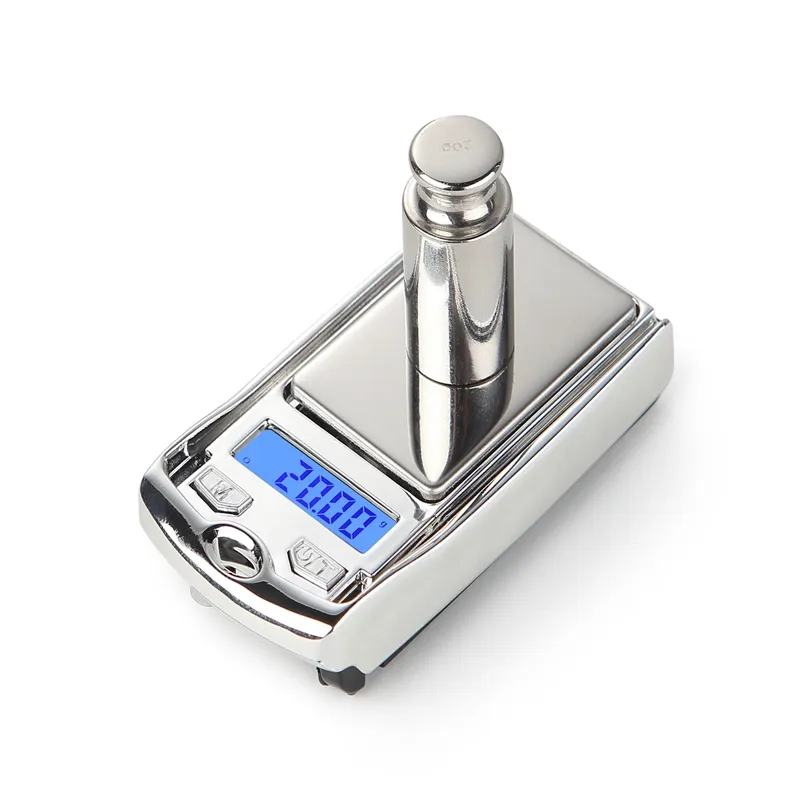 Bilancia elettronica a forma di chiave per auto portatile Mini bilancia tascabile per gioielli Bilance in microgrammi