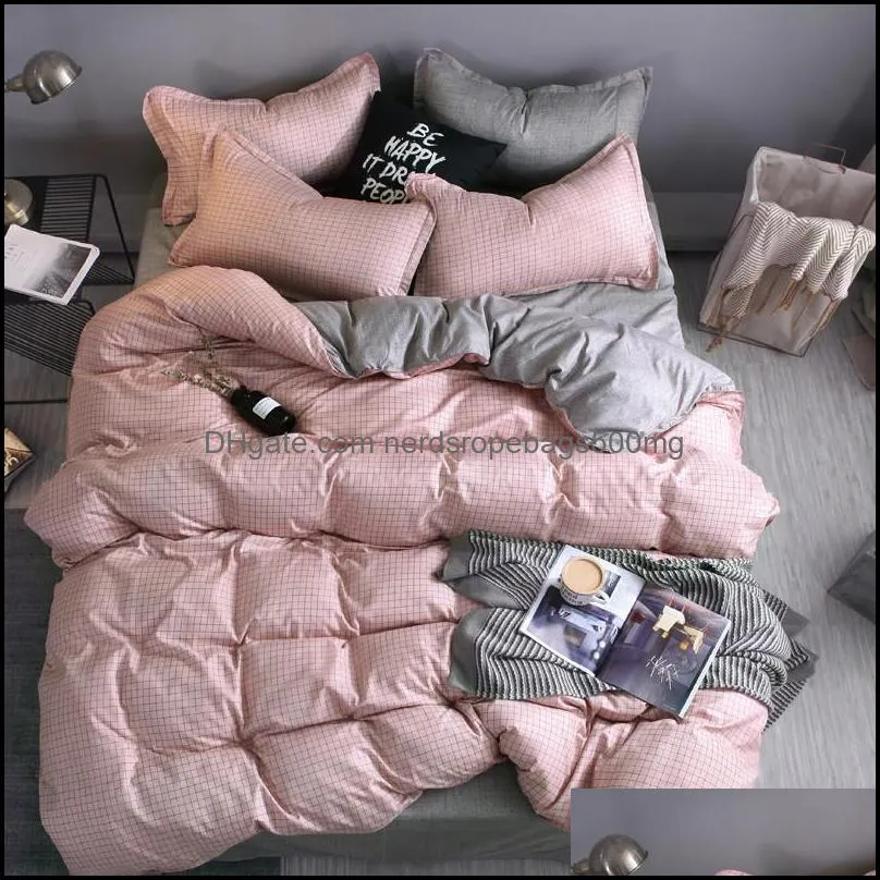 designer bed comforters sets Bedding Set 100% Polyester Fiber Household Brief Plant Pillowcase Duvet Cover Sets Comfortable blanket 129