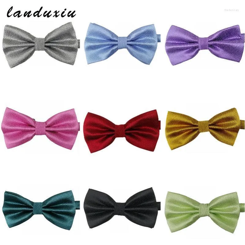 Bow Ties Landuxiu Mens Tie Butterfly Knot Man 액세서리 남성용 고급스러운 Cravat 형식 상업복 결혼 선물 Bowtie Fred22