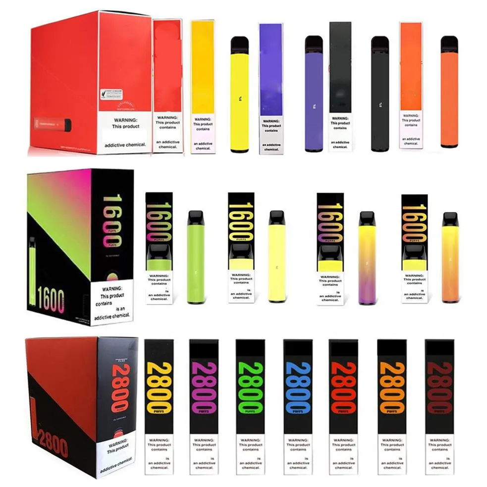 PUFFS BAR 800 1600 2800Puffs E Cigarette Plus XXL FLEX Vapes Disposable