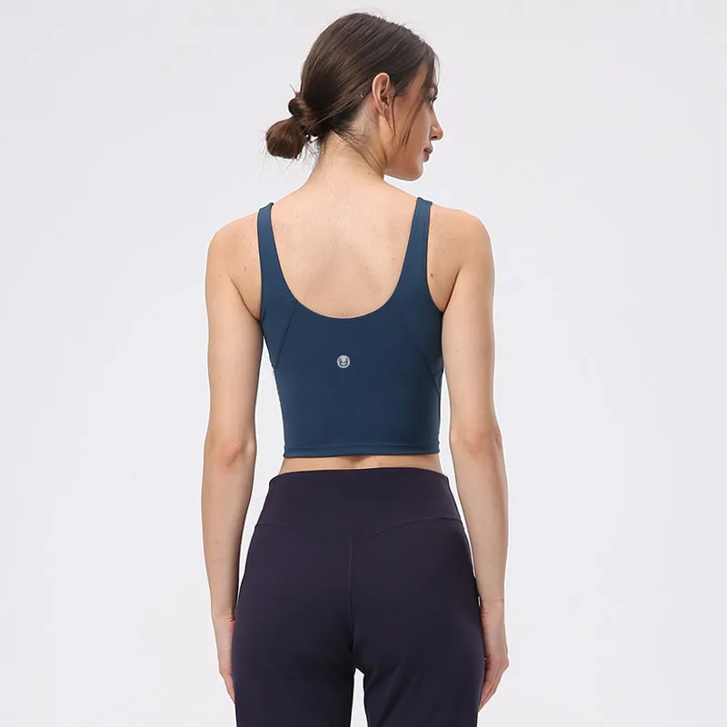 Soutien-gorge de sport de yoga pour la musculation de la femme tout match soutiens-gorge push-up de gym décontractés hauts courts de haute qualité vêtements d'entraînement d'intérieur en plein air VELAFEEL