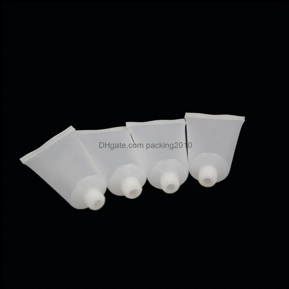 5ml 10ml 15ml 20ml 30ml 50ml 100ml Clear Plastic Lotion Soft Tubes Bottles Frosted Sample Container Empty Cosmetic Makeup Cream