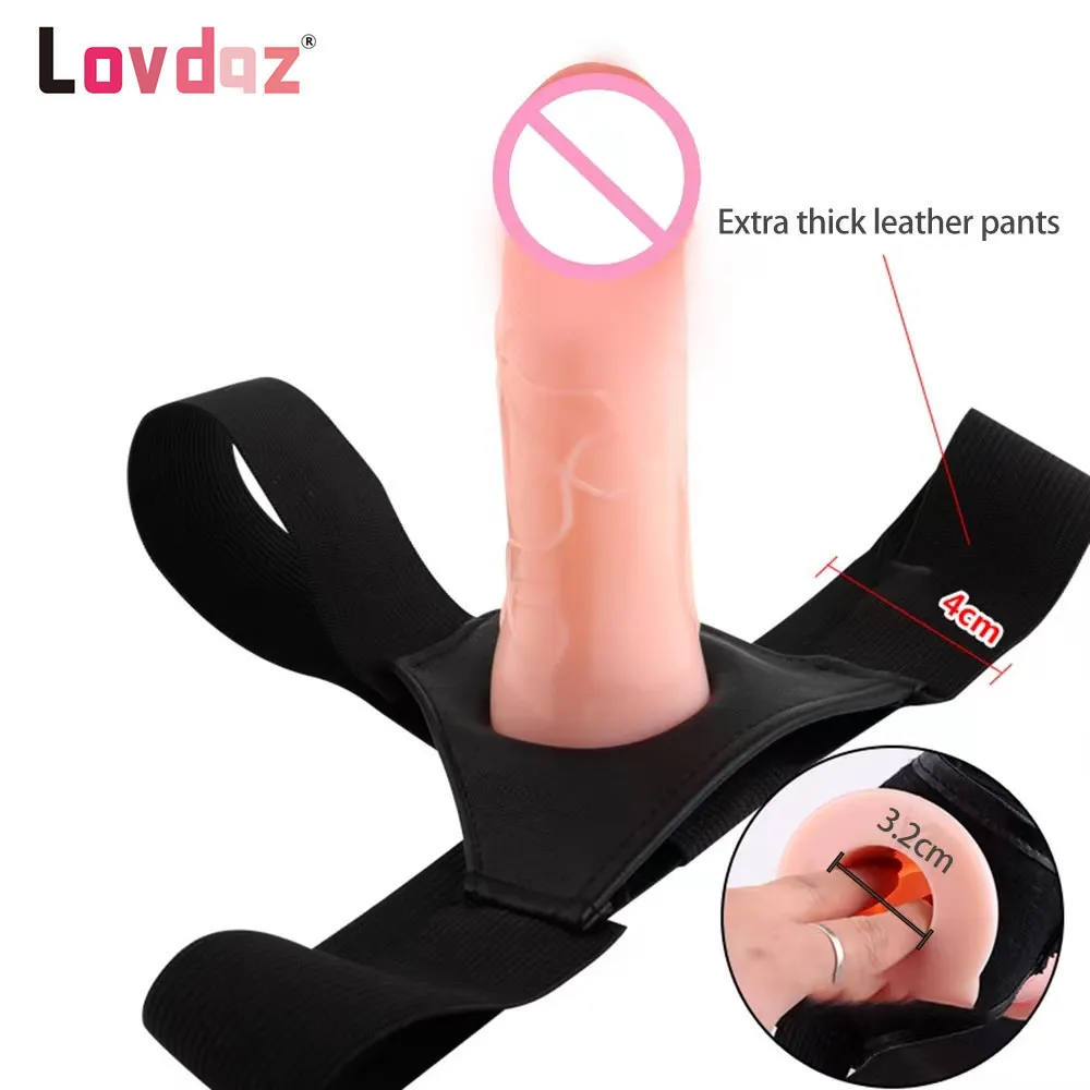 Strap On Dildo Double Penetration Realistic Penis Lesbian Adjustable Bondage Fidget Strapon Harness Belt Adult Games sexy Toys F