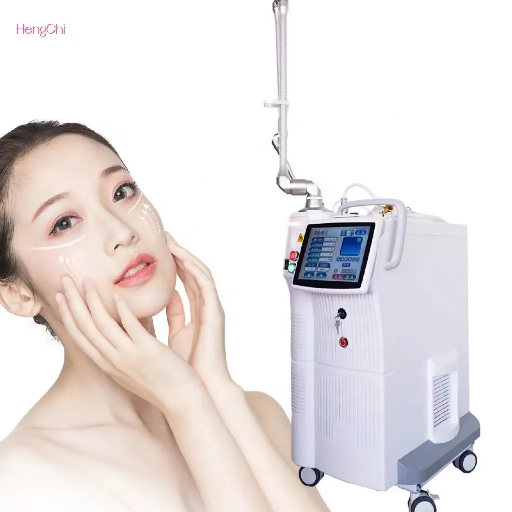 Nyaste CO2-fraktionell lasermaskin/ ansikte anti-aging rynkor ärr Acne Ta bort 10600 nm fraktionslaser