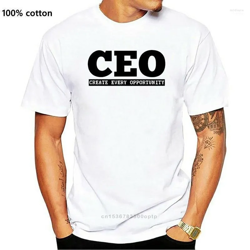 Мужские футболки Смешная футболка генеральный директор создать все возможности Light - Tshirt Men Tee Mild22