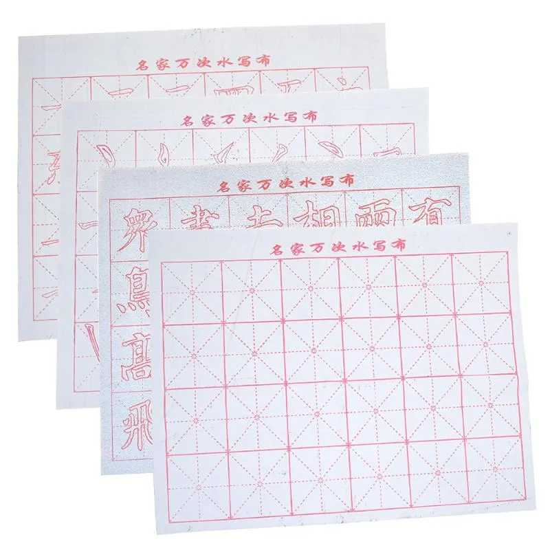 Gift Wrap-uppsättning av 4 st vattenskrivningstyg för att utöva kinesisk kalligrafi eller kanjigift