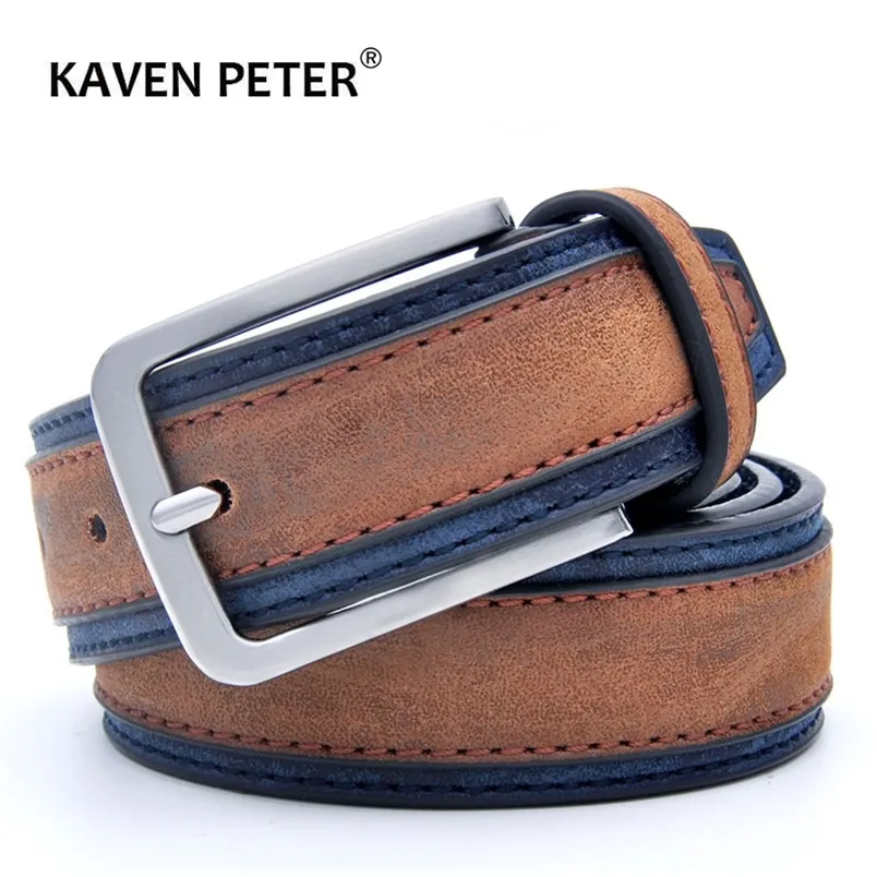 Casual Patchwork Men Belt s Luxury Man Fashion Belt Trends Pantaloni con tre colori tra cui scegliere all'ingrosso 220624