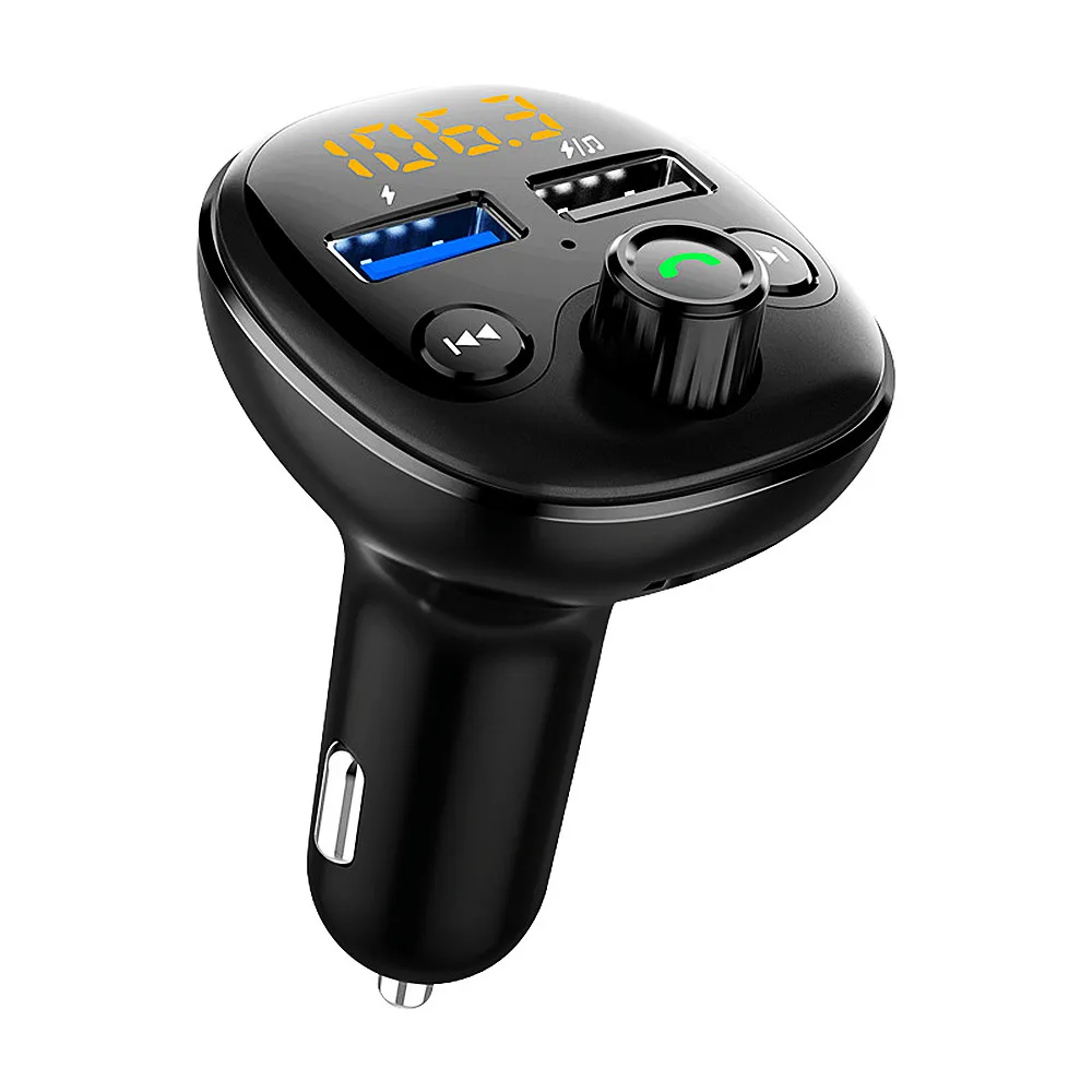 新しいBT21 Q QC 3.0充電器車両Bluetoothハンズ無料MP3プレーヤー/電話へのFMトランスミッターへ